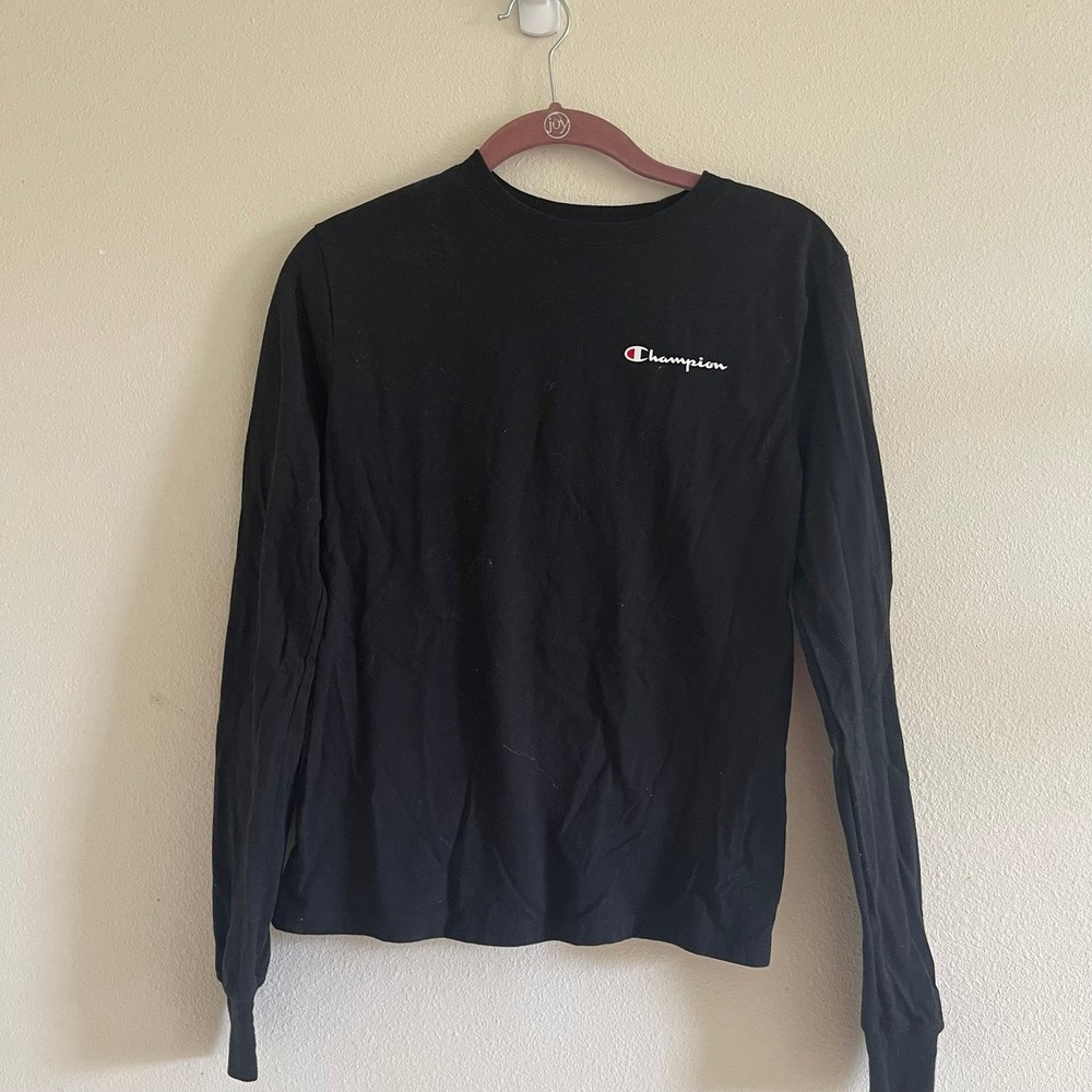 Champion black long sleeve shirt size XS
